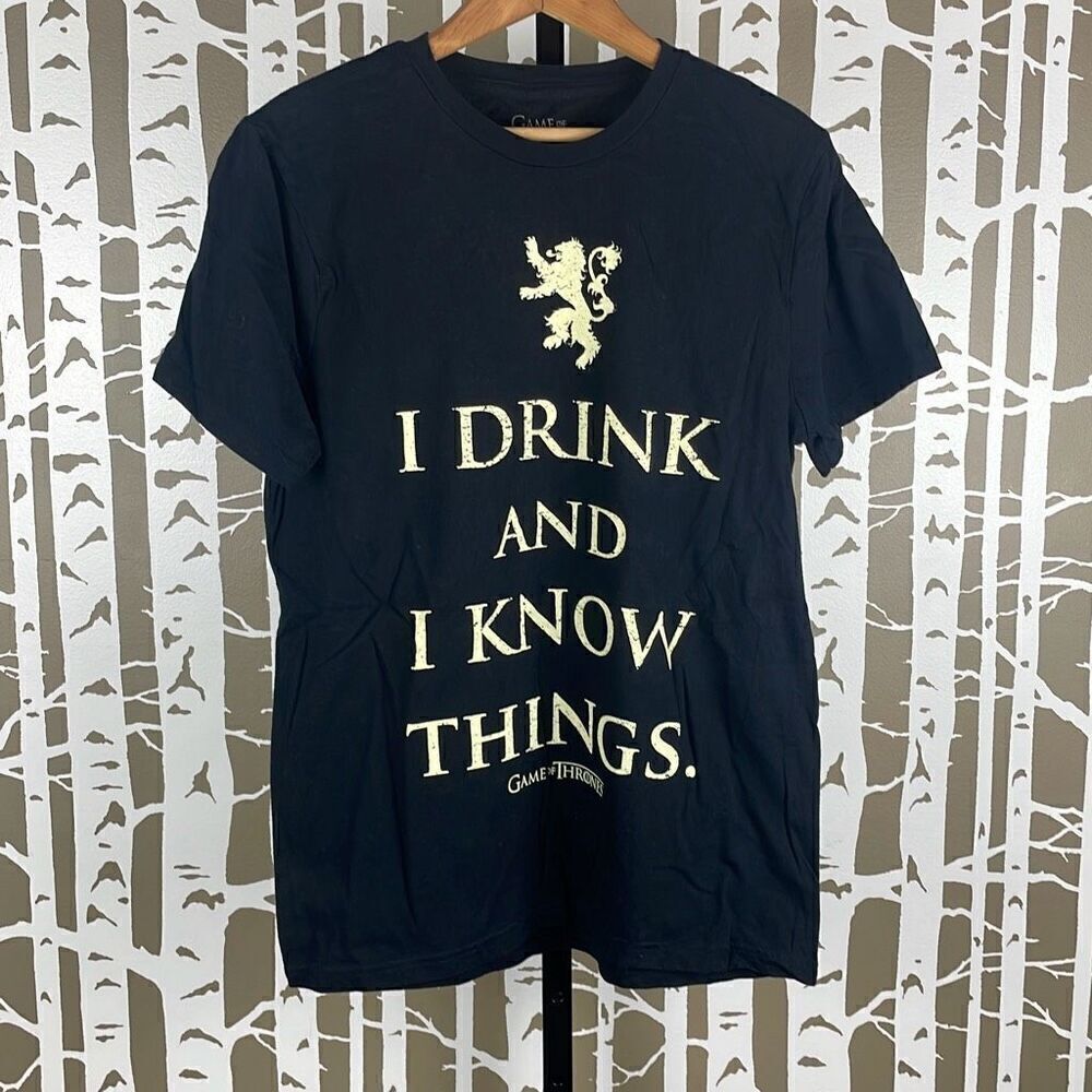 Game of Thrones T-Shirt I Drink And I Know Things M
